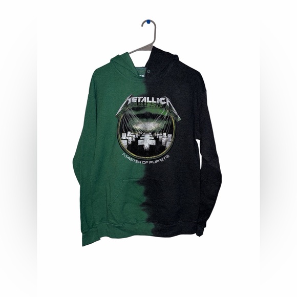 Metallica Master Of Puppets Split-Dye Hoodie Star Small Unisex - Picture 3 of 5
